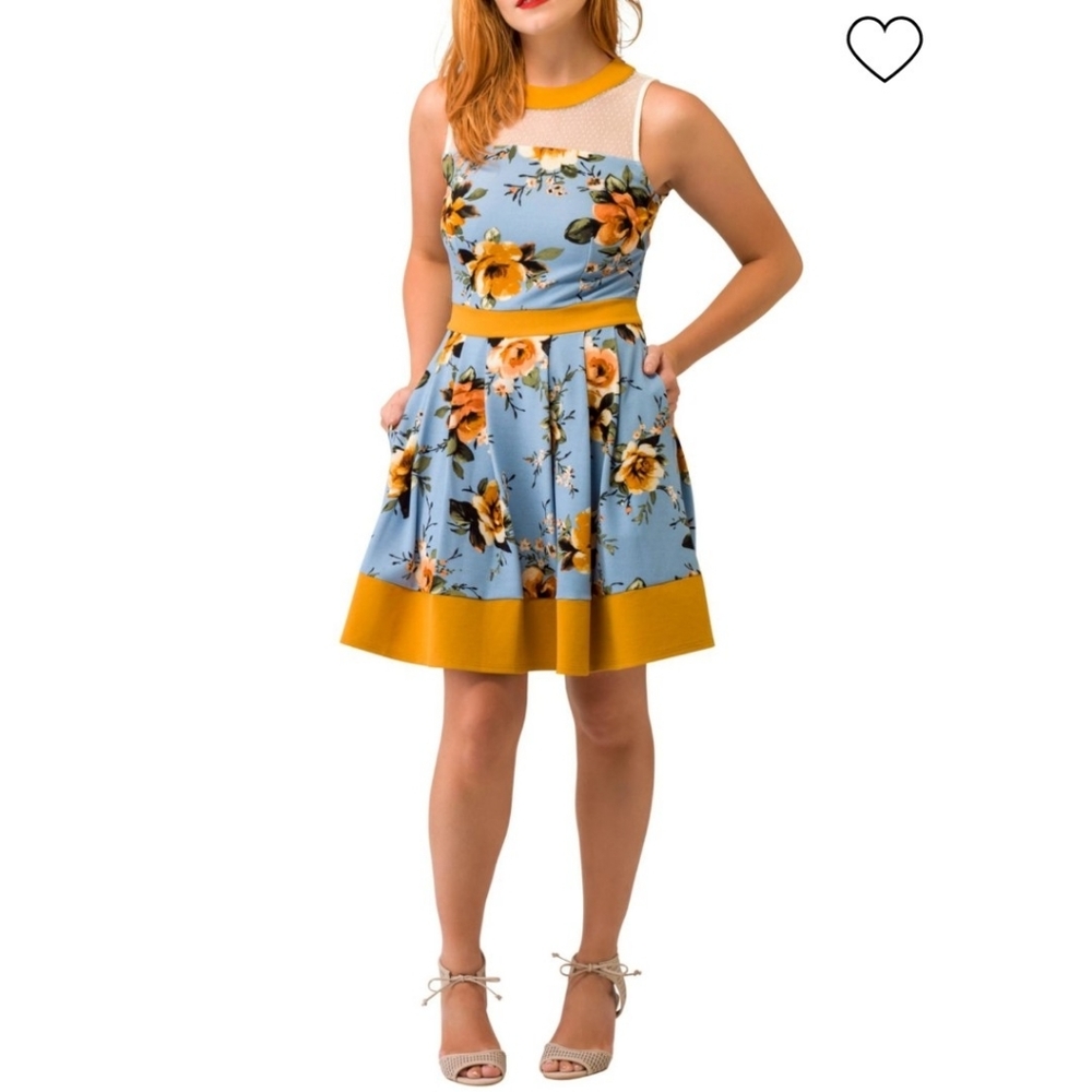 Floral A-line dress